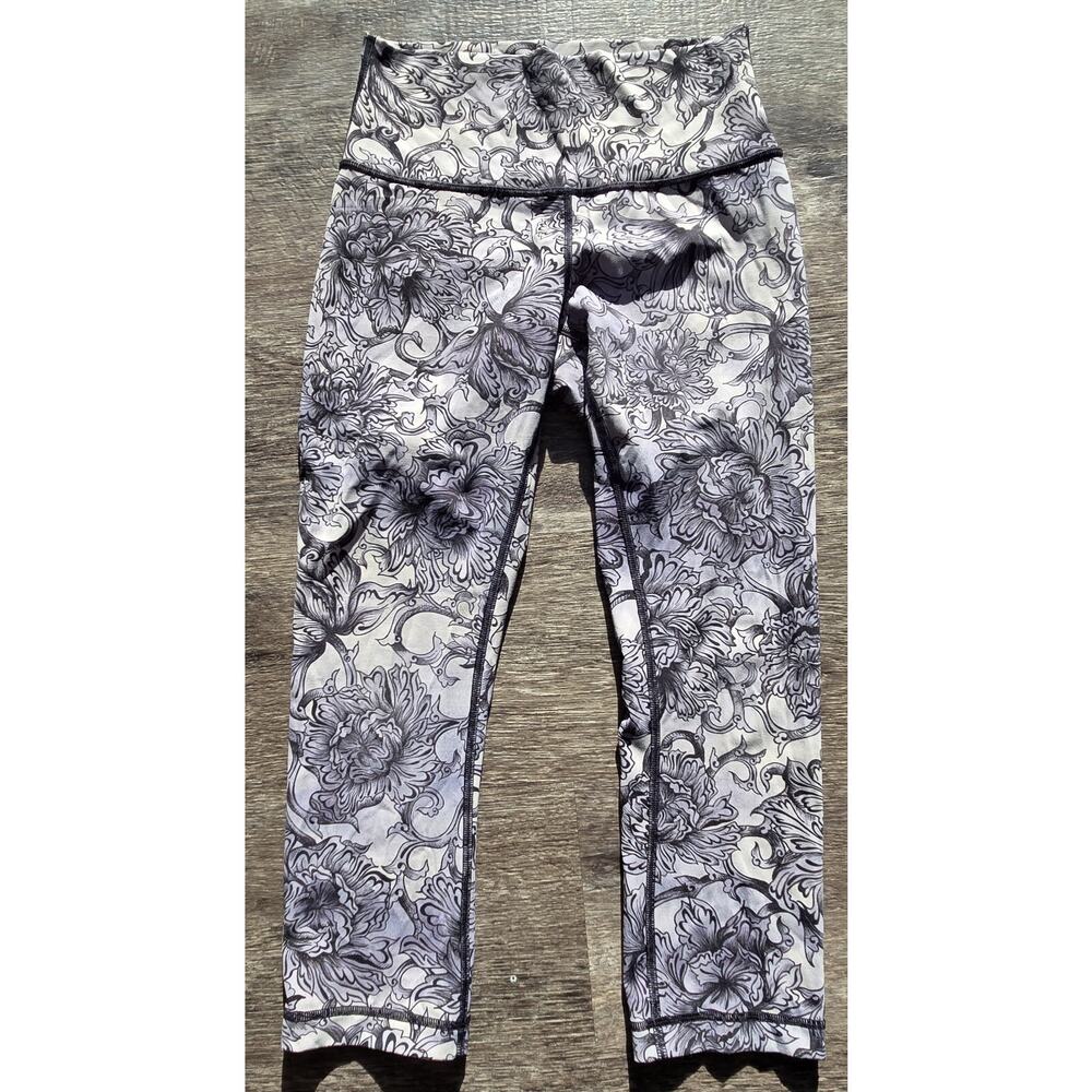 LULULEMON Wunder Under 28" Tight HR 2 Hanakotoba Starlight Legging RARE! QUALITY